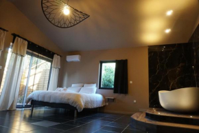 Chambre privée avec baignoire double